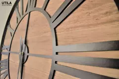 Reloj de Pared Madera Borde Negro 60 cm Bronx - comprar online