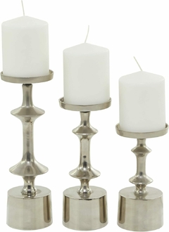 Set de Candelabros de Aluminio Modernos x3 Decoración - comprar online