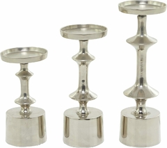 Set de Candelabros de Aluminio Modernos x3 Decoración - Jaspe Deco