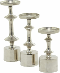 Set de Candelabros de Aluminio Modernos x3 Decoración - tienda online