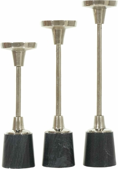 Candelabros de Metal y Mármol con Base Antideslizante - comprar online