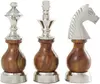 Piezas Decorativas Ajedrez Rey, Alfil y Caballo Madera y Metal - comprar online