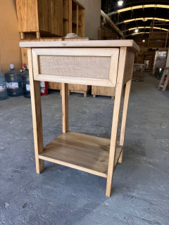 Mesa de Luz Álamo Tono Petiribí 45x35x65 cm con Cajón - comprar online