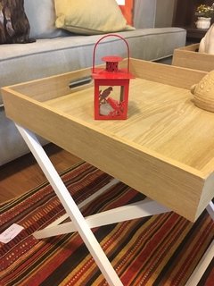 Mesa de arrime con bandeja - Jaspe Deco