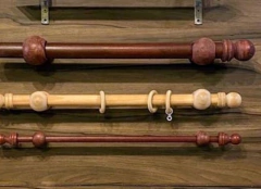 Kit Barral de Madera Cedro 22 mm – Completo para Cortinas | Calidad Premium en internet