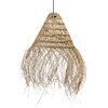 Lampara Pantalla Seagrass Natural 45 x 35 x70 cm