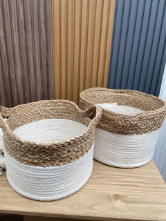 Canastos Seagrass Damasco X 1 - comprar online