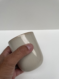 Jarro Mug sin Asa Beige - Jaspe Deco