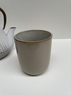 Jarro Mug sin Asa Beige - comprar online