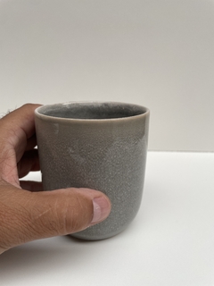 Jarro Mug sin Asa Gris - Jaspe Deco