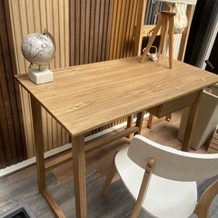 Escritorio Nordico Con Cajon Madera Alamo Color Petiribi - comprar online
