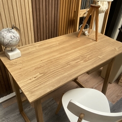 Escritorio Nordico Con Cajon Madera Alamo Color Petiribi - Jaspe Deco