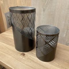Porta vela Metal Set X2