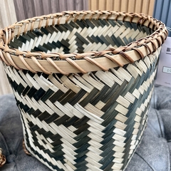 Canasto Fibra Natural Bamboo Set x 2 25 CM - tienda online