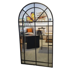 Espejo Ventana Hierro Negro