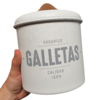 Tarro Galletitas Metálica Moderno Galletas Cocina Blanco