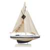 Velero Decorativo Madera y Tela Estilo Náutico 62 cm - comprar online