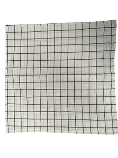 Funda Almohadon Cuadrille Negro 50 cm -