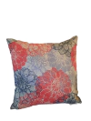 Almohadon Decorativo Floron rojas/grises 45 cm