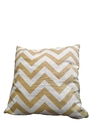 Almohadon Decorativo zigzag 40 cm blanco/maiz