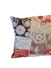 Almohadon Decorativo Parches Negro/rojo/gris 40 cm