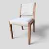 Silla Madera Guatambu Asiento Respaldo Tapizado Lustre Oscuro