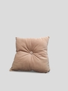 Almohadon Con Boton Pana/Tussor Crudo/Beige 30 x 30