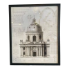Cuadro Capitolio Marco Negro Con Vidrio 53 x 63 cm