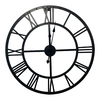 Reloj Pared Industrial Hierro Metal 70 Cm Número Romanos - comprar online