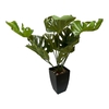 Planta Artificial Con Maceta Plastico Negra 56cm