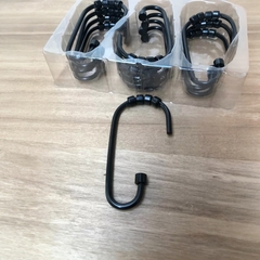 Ganchos de Baño Metal Premium Army Negro