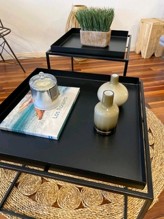 Mesa Arrime Hierro Negro 57cm x 45 altura - Jaspe Deco