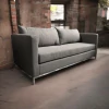 Sofa Premiun Panne Antimancha Estocolmo 90 cm profundidad