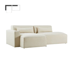 Sofa Angelo Tapizado en Panne Antimancha - comprar online