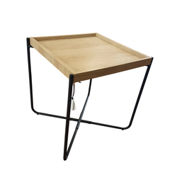 Mesa Ratona Madera Cuadrada 45 Cm Living Deco - comprar online