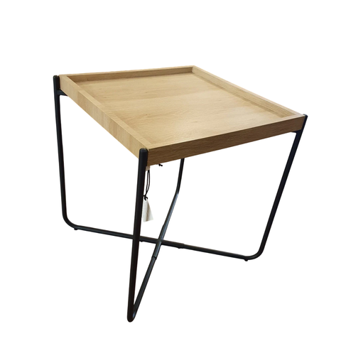 Mesa Ratona Madera Cuadrada 45 Cm Living Deco - comprar online