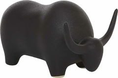 Figura Toro Decorativo Cerámica Negra 26x16 cm - comprar online