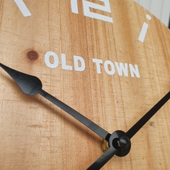 Reloj De Pared Madera Estilo Rústico Vintage 30cm Old Town - tienda online