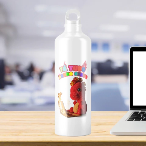 Squeeze garrafa de alumínio com tampa de mosquetão 600ml / 750ml - loja online