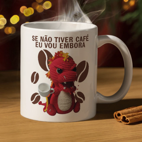 Caneca de cerâmica personalizada 325ml - Loja Dracco
