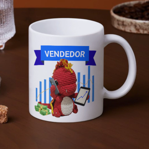 Caneca de cerâmica personalizada 325ml profissões