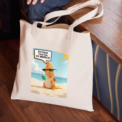 Ecobag de algodão cru - Loja Dracco