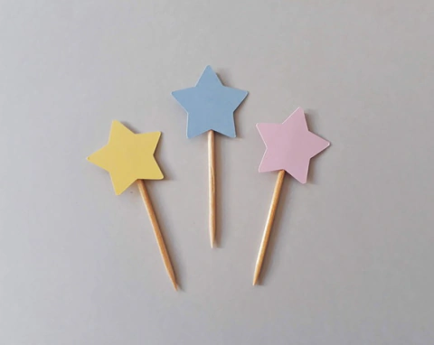 Mini Topper Estrelinhas