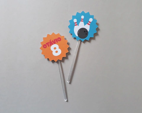 Mini Topper Personalizado Boliche