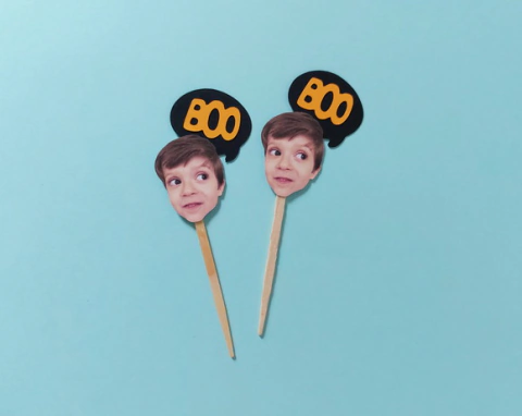 Topper Foto de Rostinho Carinha Criança Boo - comprar online