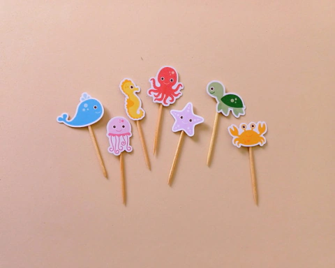 Mini Toppers Fundo do Mar