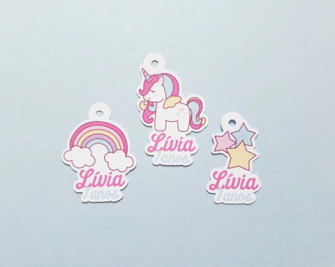 Tag para Lembrancinha Unicórnio