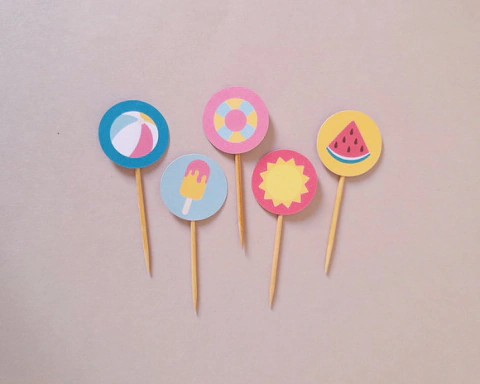 Mini Toppers Verão