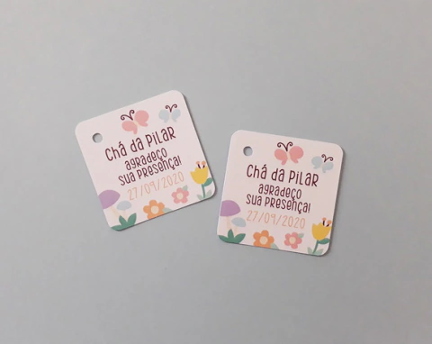 Tag para Lembrancinha Primavera