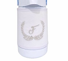 Capa para Garrafa Térmica 500ml Bordada Ramos Prateado - comprar online